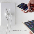 4A High-Speed Dual USB Charger Outlet and 2 Wall Plates